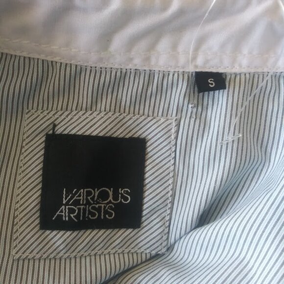 Various Artists men's size S long sleeve striped button up shirt - Picture 13 of 16